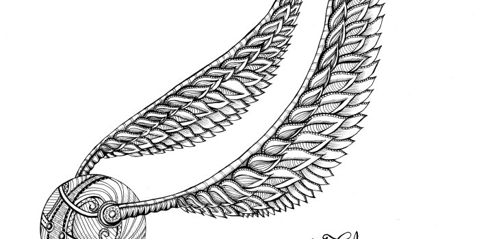 5952x5060 Harry Potter Golden Snitch Drawing at PaintingValley.com | Explore