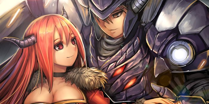 1280x800 Wallpaper Armor demon Warriors Horns Archenemy and Hero, Maoyuu Maou