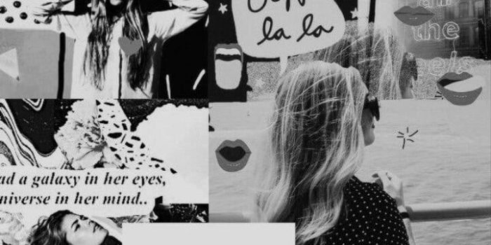 720x1280 aesthetic collage black and white on We Heart It