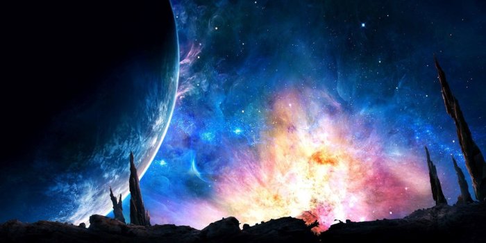 1680x1050 Purple galaxy wallpaper - Fantasy wallpapers - #47910