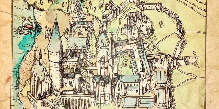 900x1198 Map of hogwarts and surrounding area | Download them and print
