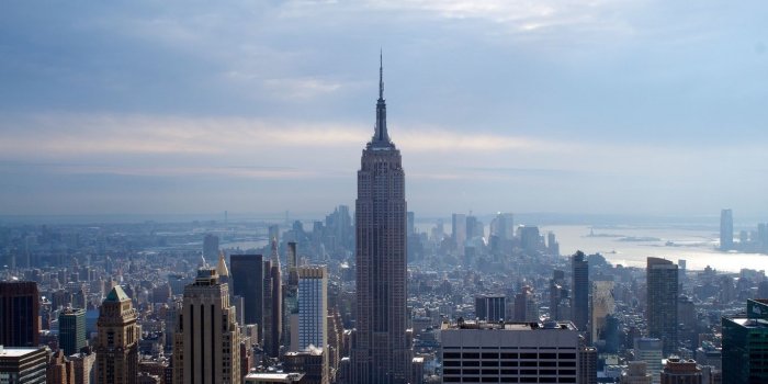 1366x768 Download wallpaper 1366x768 new york, city, winter, skyscrapers