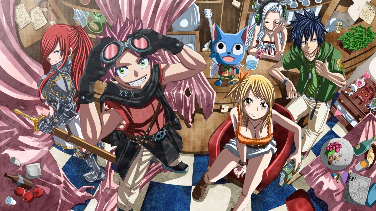 2560x1440 Happy, Fiction, Fairy Tail, Anime, Natsu Dragneel WQHD, QHD, 16:9