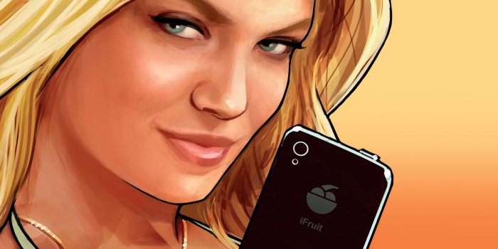 3089x2700 Images GTA 5 Blonde girl Smartphone Face Girls Games 3089x2700