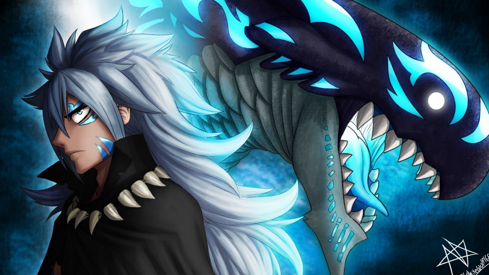 1600x900 Download wallpaper 1600x900 fairy tail, monster, anime widescreen 16