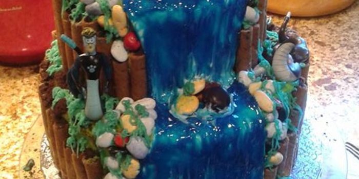 900x1636 Waterfall Cake (Wild Kratts Theme) - CakeCentral.com