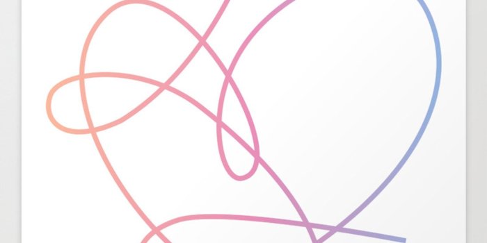 1500x1500 BTS Love Yourself Answer Heart Art Print