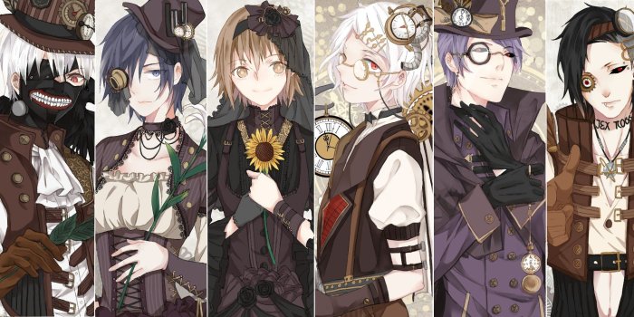 2888x1024 Tokyo Kushu Uta (Tokyo Kushu) Yomo Renji Suzuya Juuzou Kaneki Ken