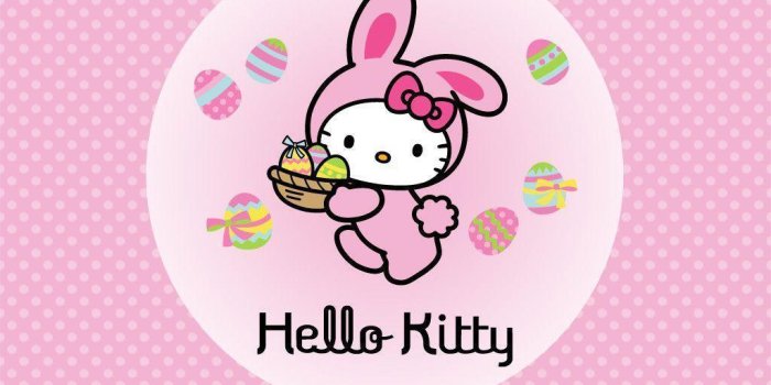 1024x768 Hello Kitty Easter Wallpapers