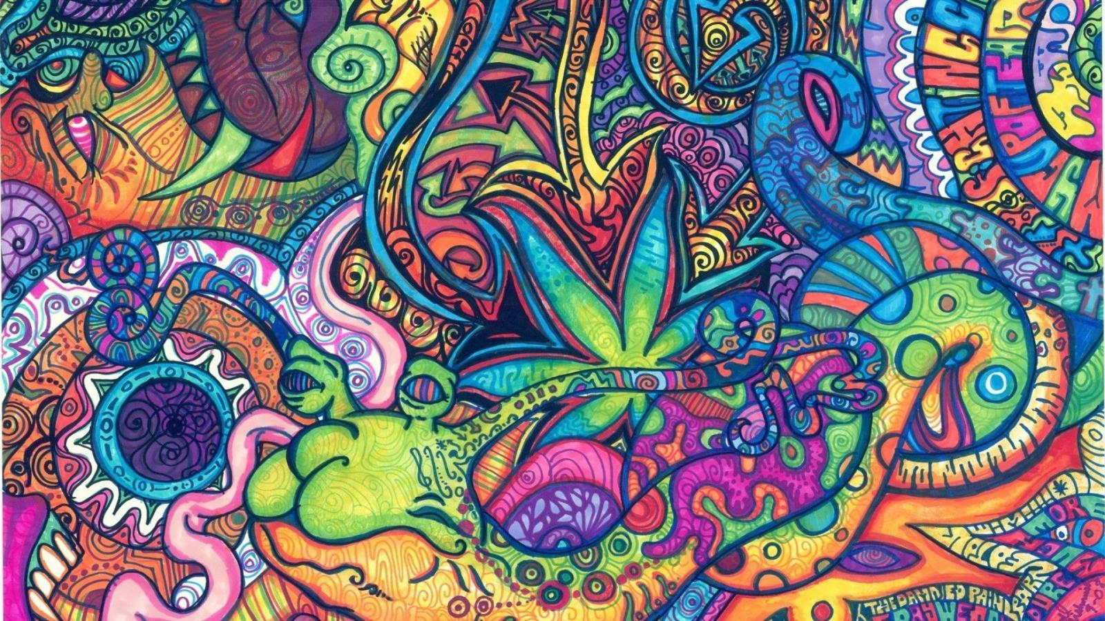 1920x1080 Trippy tie dye background Gallery