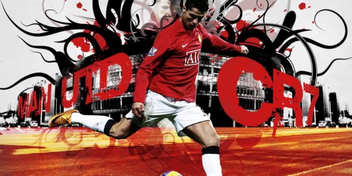 1024x768 Awesome Cristiano Ronaldo Manchester United Wallpaper Hd | Soccer