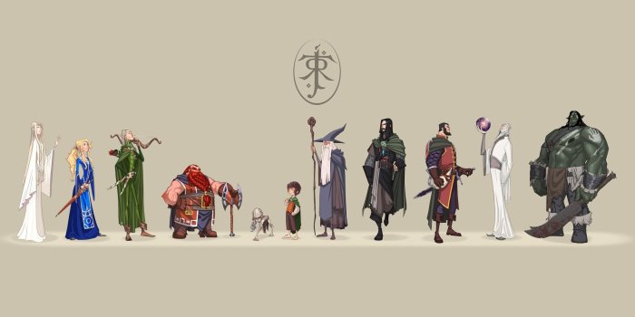 2560x1440 The Lord of The Rings main characters wallpaper - Movie wallpapers