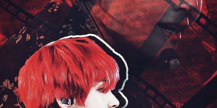 1024x1786 Red hair taehyung wallpaper edit because i just couldn'...