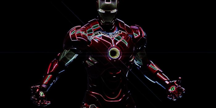 1920x1080 HD wallpaper: Iron Man 3D wallpaper, men, futuristic, power, black