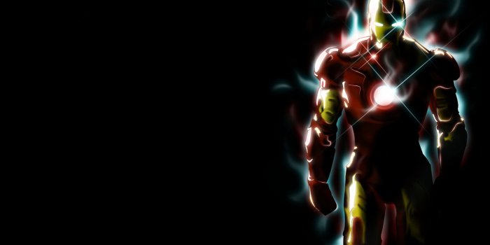 7680x4320 Wallpaper Iron Man Black Background