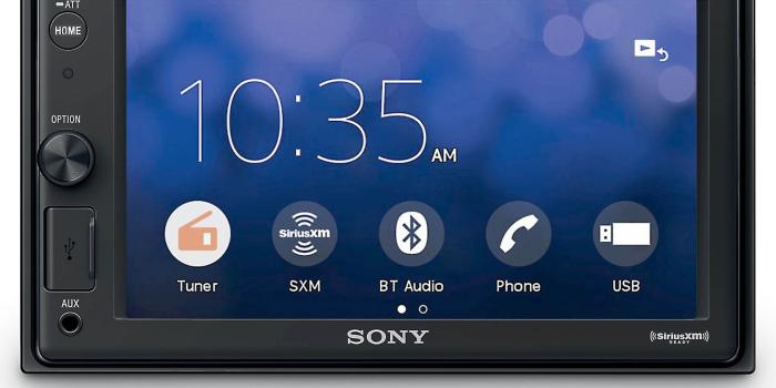 3000x1950 Sony XAV-V10BT Double DIN Digital Media Receiver with 6.4