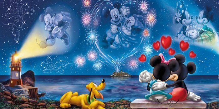 1920x1080 HD wallpaper: Mickey Mouse And Minnie Mouse Wedding Disney Puzzle