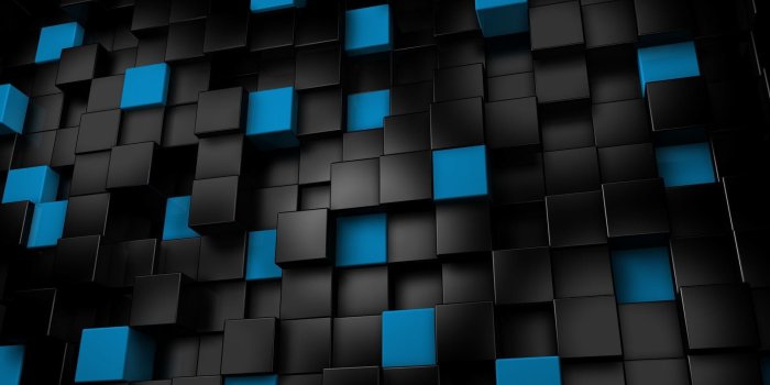 1920x1080 black-and-blue-cubes-wallpaper : Free Download, Borrow, and