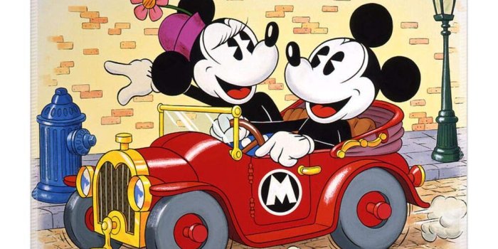 1001x1001 Amazon.com: Mouse Pad Rectangle Stitched Edges Mickey and Minnie
