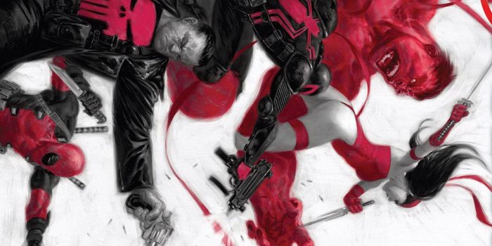 1920x1080 comics, Venom, Elektra, Deadpool Wade Wilson, The Punisher, Marvel