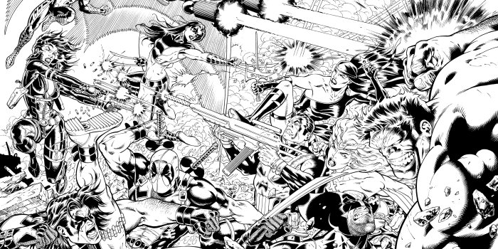 3591x2777 Marvel deadpool hulk battle punisher wallpaper | 3591x2777 | 139975