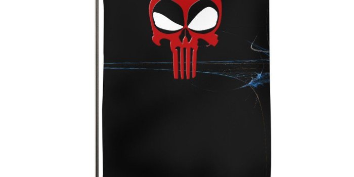1000x1000 Deadpool Wallpaper Punisher Skull Logo Garden Flag: Amazon.co.uk