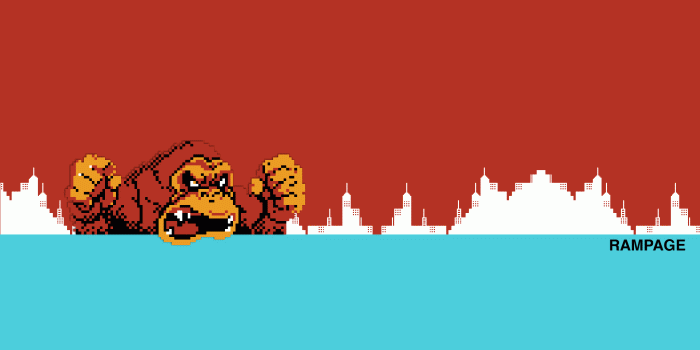 1920x1080 8-bit Wallpaper Rampage - Video Game Wallpaper Gif Free Wallpaper