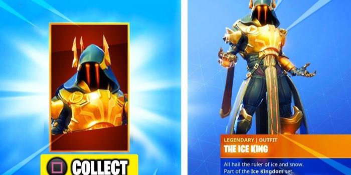 1280x720 New GOLD ICE KING Skin UNLOCKED in Fortnite.. MAX STAGE 4 