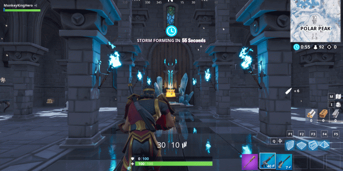 1920x1080 Ice King's castle has a throne room in the Fortnite 7.10 map changes