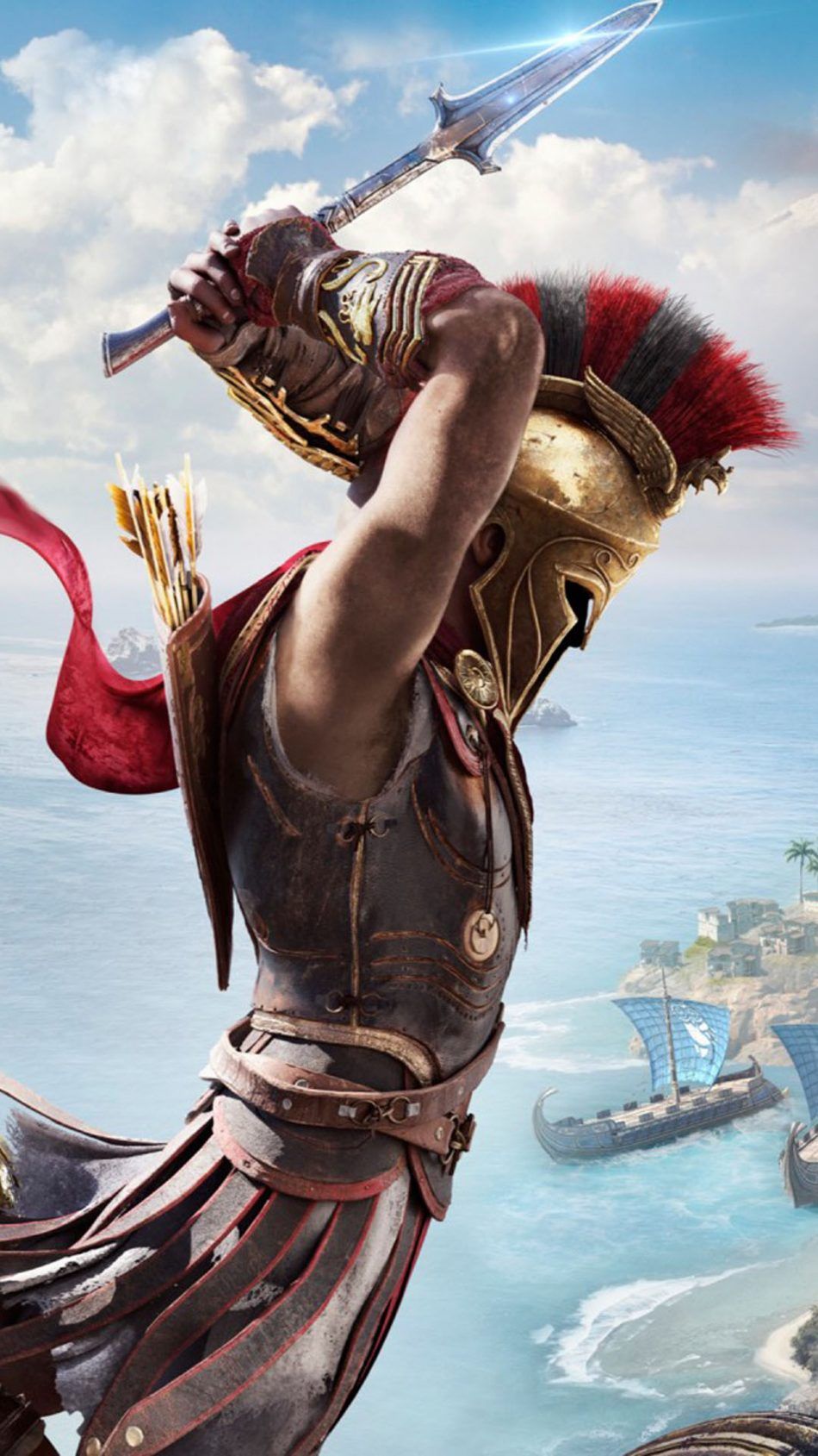 950x1689 Download Assassin's Creed Odyssey Free Pure 4K Ultra HD Mobile Wallpaper