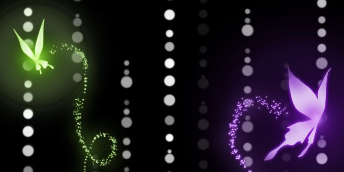 1366x768 Purple Butterflies Black Background Free Wallpaper & Backgrounds