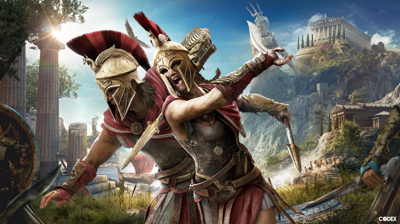 3840x2157 Alexios & Kassandra Wallpaper (4K Res.) created by me (The Codex