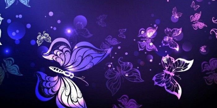 720x1280 Black Background with Butterfly..