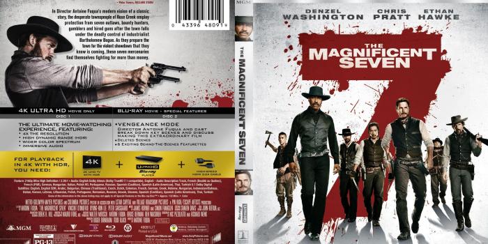 4222x2340 The Magnificent Seven (2016) Blu Ray Cover Dvd Covers and Labels