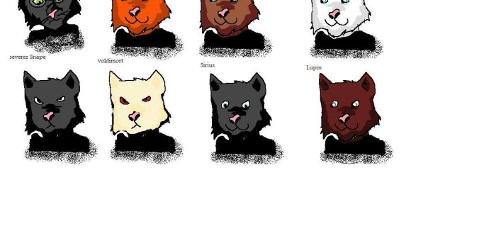 1252x944 Harry potter characters as cats - Harry Potter Fan Art (17336794