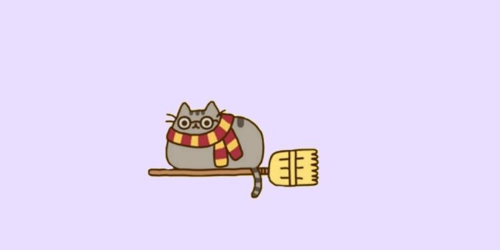 1024x1820 wallpaper harrypotter minimalism cat...