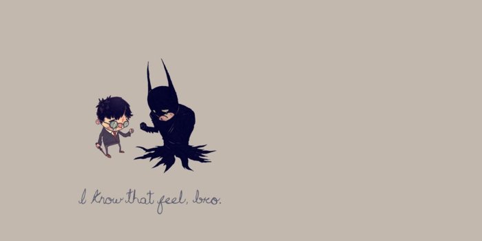2400x1350 Download Batman Minimalistic Text Humor Harry Potter Crossovers