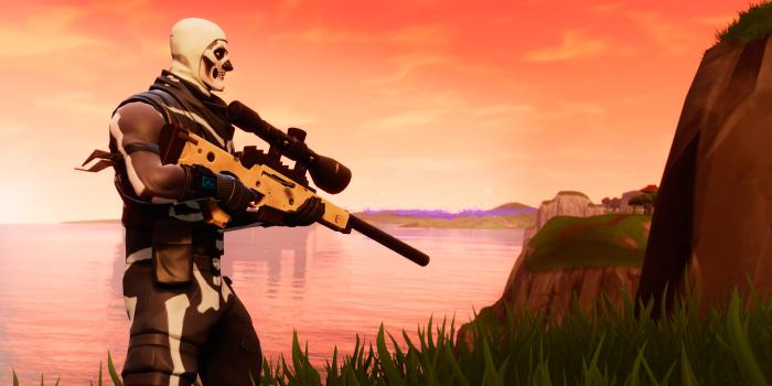 3840x2160 Fortnite Battle Royale Skull Trooper Sniper Rifle 4K #10393