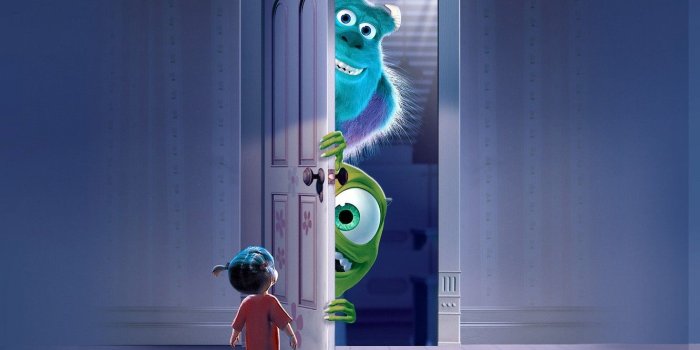 1332x850 Wallpaper the door, Monsters.Inc, Mike Wazowski, Monsters Inc