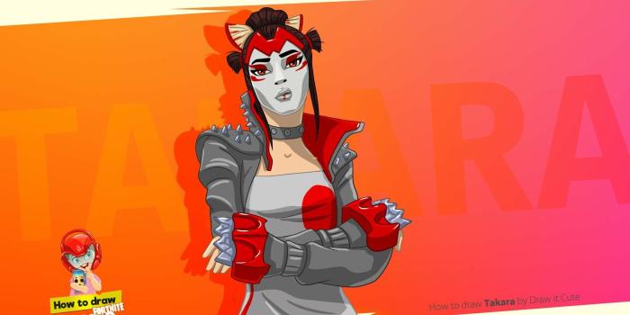 1920x1080 ArtStation - How to draw Takara | Fortnite season 9 step-by-step