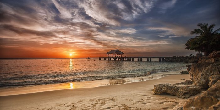 1920x1200 45+ Caribbean Beach Sunset Desktop Wallpapers - Download at WallpaperBro