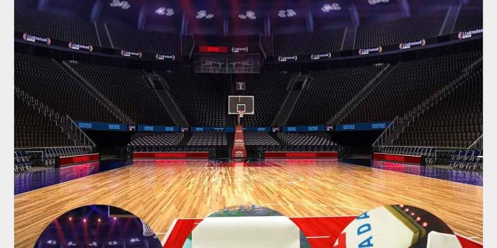 1200x1200 Amazon.com : LYLYCTY 7X5ft Basketball Court Backdrop Top Sports
