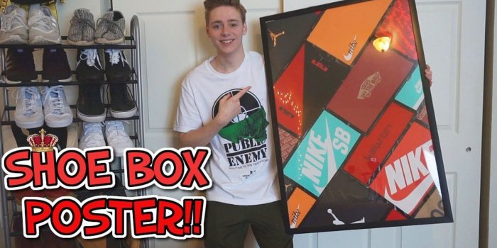 1280x720 HOW TO MAKE POSTER WITH SHOE BOXES!! | Shoe Box Art Tutorial