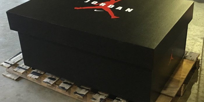 1060x769 Black and Gold Giant Shoebox Storage Jordan | Sneakerhead Shoebox