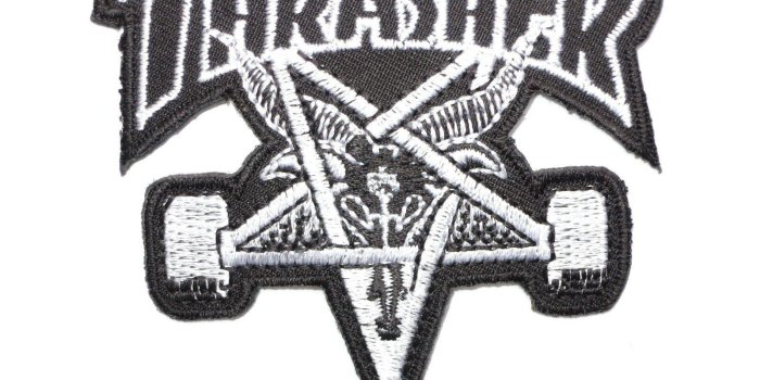 1600x1200 THRASHER Skate Goat Iron On Embroidered Patch 3
