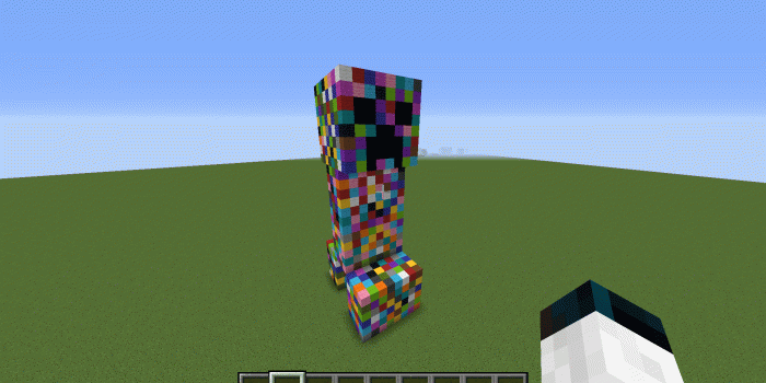 1920x1080 Rainbow Creeper : Minecraft