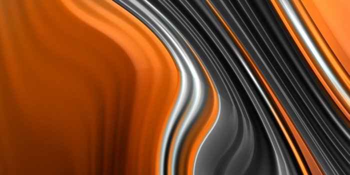 1242x2688 Abstract fractal graphics, orange and black 1242x2688 iPhone XS Max
