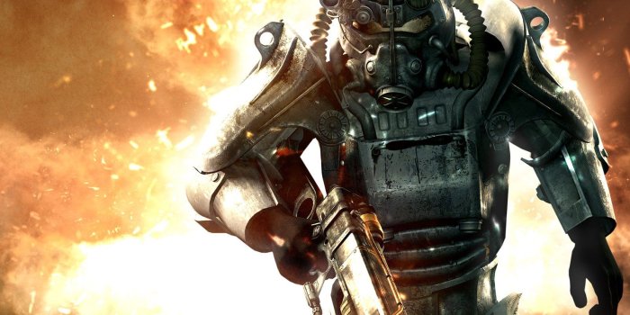 1600x1200 Fallout, Brotherhood Of Steel, Power Armor, rest, laser rifle