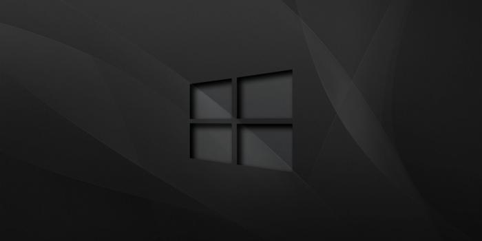 1920x1200 Windows 10 transparent logo on black waves wallpaper - Computer