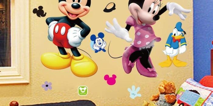 1001x1001 Mickey Minnie Mouse Kids Room Decor Disney Wall Sticker Cartoon Mural Decal  Home 1pc